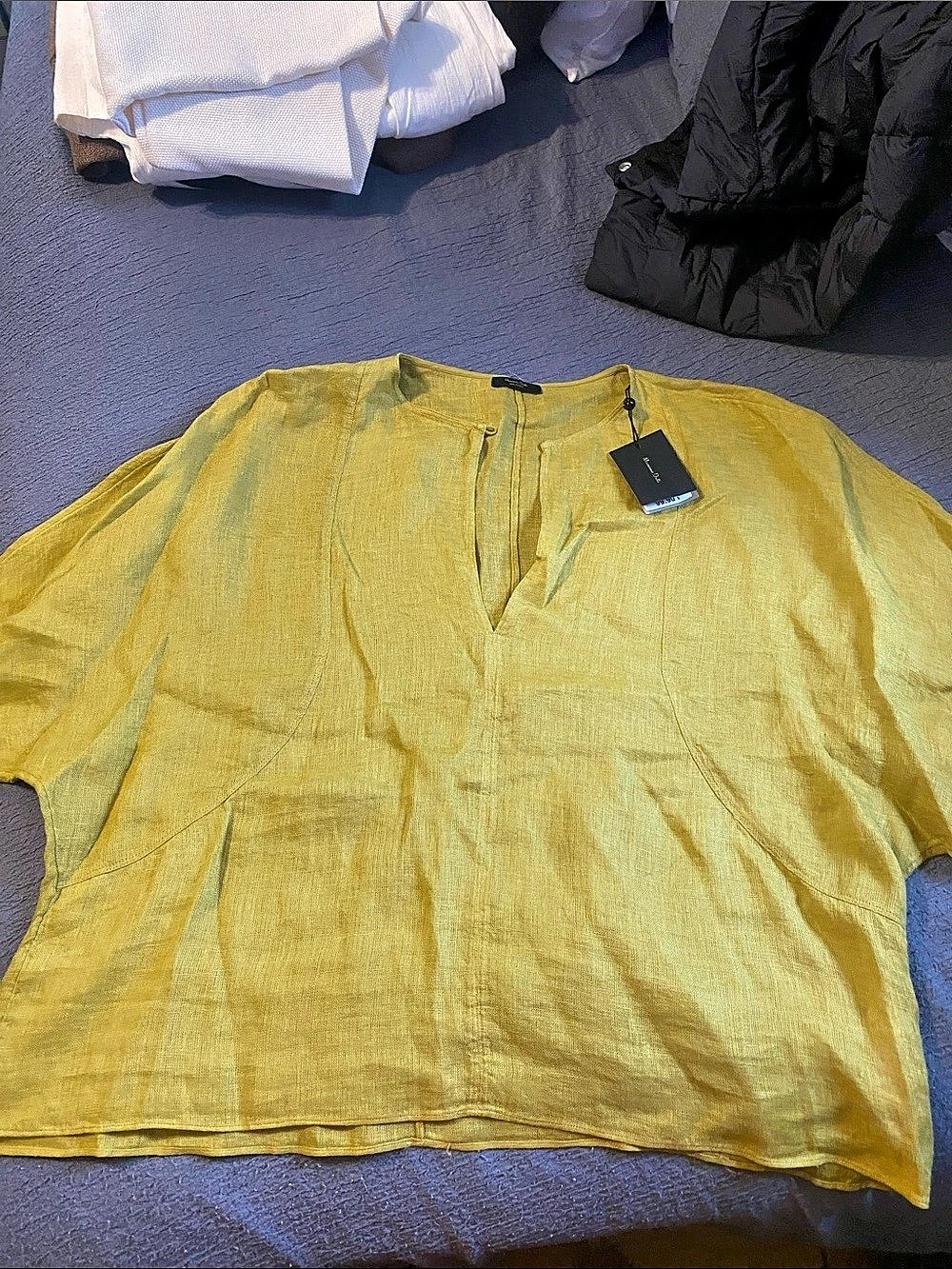 Massimo Dutti Yellow Blouse NWT
